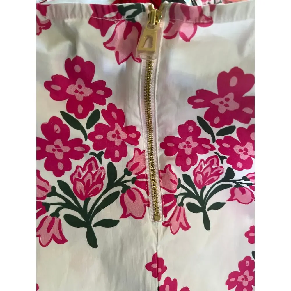 Sail to Sable Jacqueline Sleeveless Party Set in Hibiscus Block Print Size XS